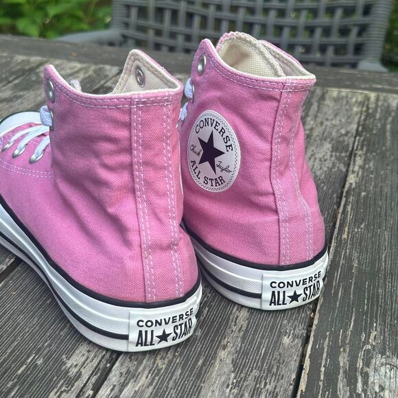 Pink Converse High Top All Stars Mens Size 5.5 Womens Size 7.5 - Picture 7 of 8